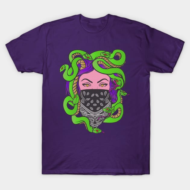 Madame Medusa Pulp Comics T-Shirt by machmigo